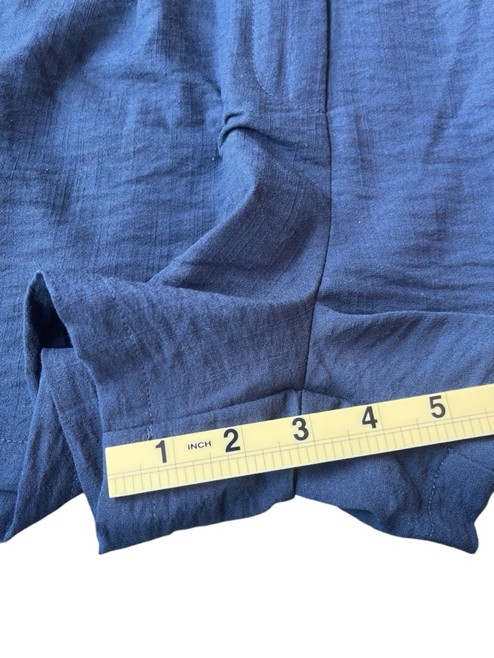 Navy 2 Piece Set Button Down V Neck Sleeveless Waistcoat Top & Shorts - Medium - Picture 12 of 15